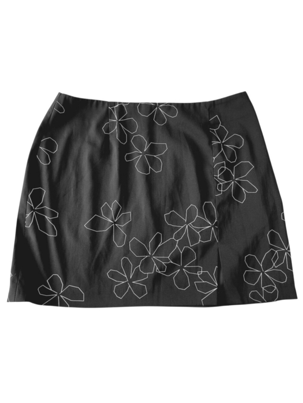 EXPRESS vintage 90s floral mini skirt with slit